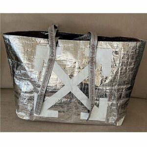 Off-White Virgil Abloh Silver Tote